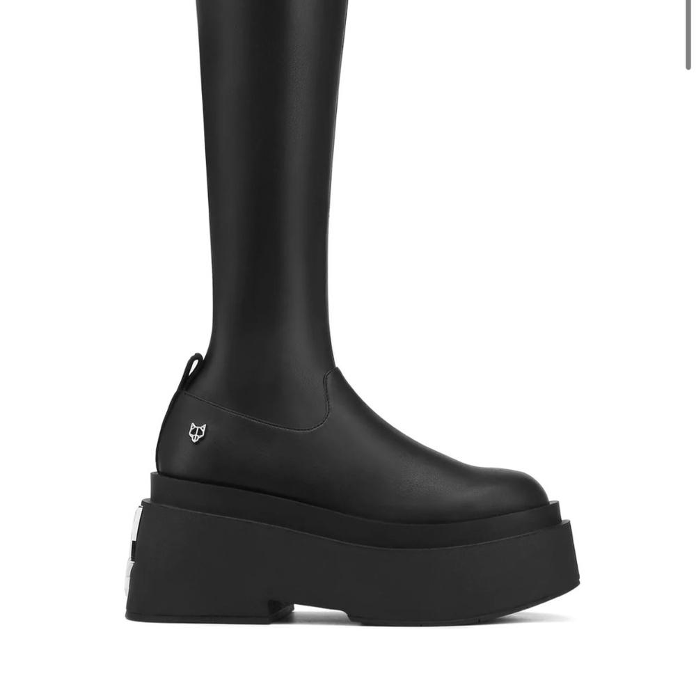 Nakedwolfe naughty vegan tall boots womens 10